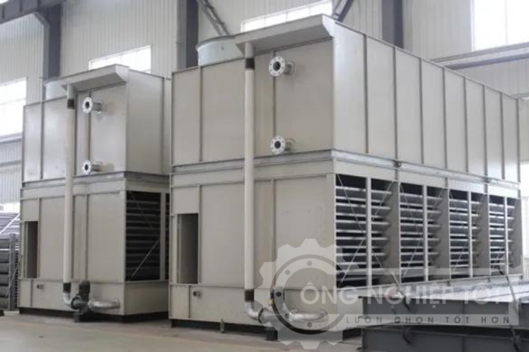 Tháp giải nhiệt kín BHX Hengan sau khi được lắp đặt hoàn thiện